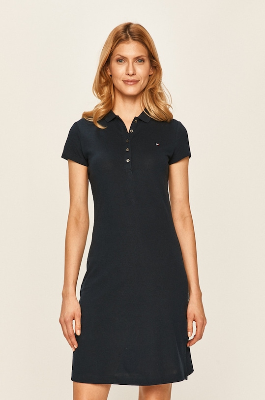 Tommy Hilfiger s elastanom tmavomodrá WW0WW24973.NOS