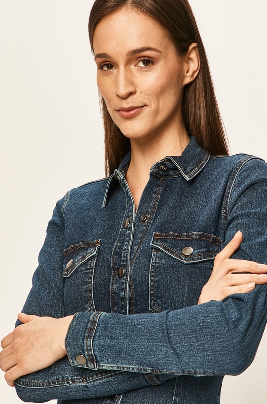 Jacqueline de Yong - Sukienka jeansowa niebieski 15197082