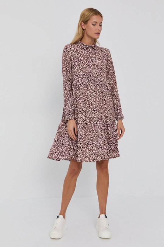 Jacqueline de Yong - Sukienka 15221987 bordowy AA00