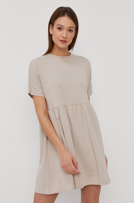 Noisy May - Sukienka z elastanem beżowy 27015315