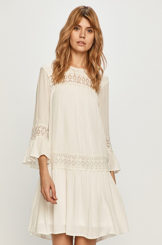 Only - Šaty látka biela 15142157