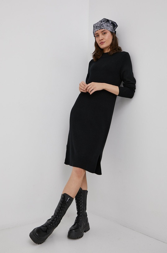 Vila Sukienka z elastanem czarny 14061427