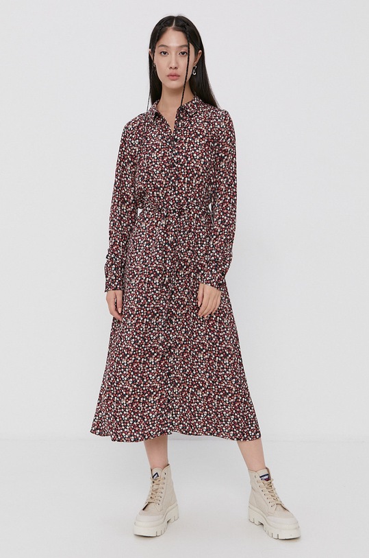 Šaty Jacqueline de Yong kvetinový červená 15223912