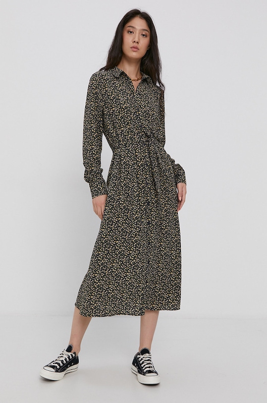 Jacqueline de Yong Sukienka wzorzyste granatowy 15223912