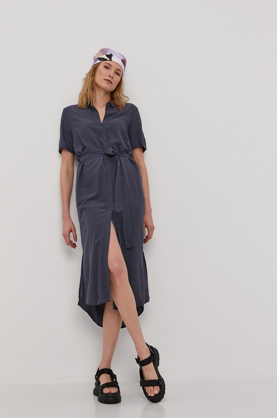 Pieces Rochie midi bleumarin 17098767