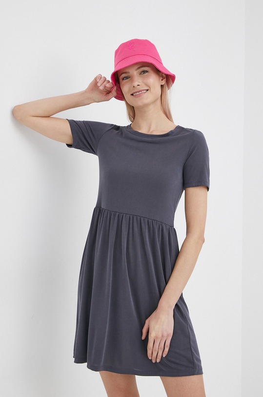 Pieces Rochie mini gri 17099884