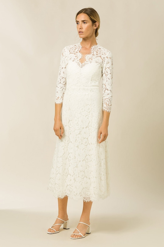 Ivy Oak Sukienka trzy czwarte biały I114218T772