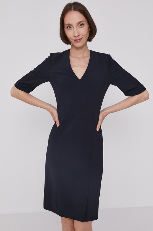 BOSS Sukienka 50395627.NOS z elastanem granatowy 50395627.NOS