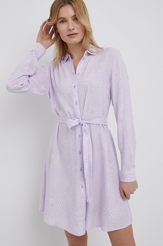 Vila sukienka casual fioletowy 14067410.PastelLila