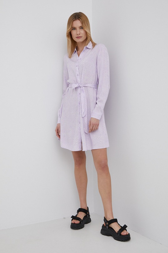 Vila sukienka 14067410.PastelLila fioletowy AA00