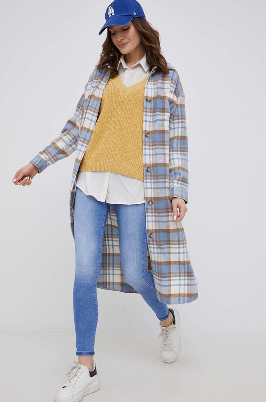 Košile Vila regular modrá 14072875.EnglishMan