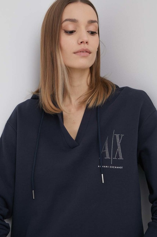 Armani Exchange rochie din bumbac bleumarin 8NYADY.YJ68Z.NOS