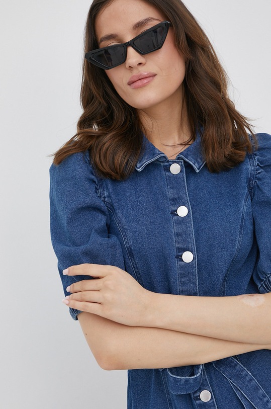 Only sukienka jeansowa granatowy 15228105.DarkBlueDe