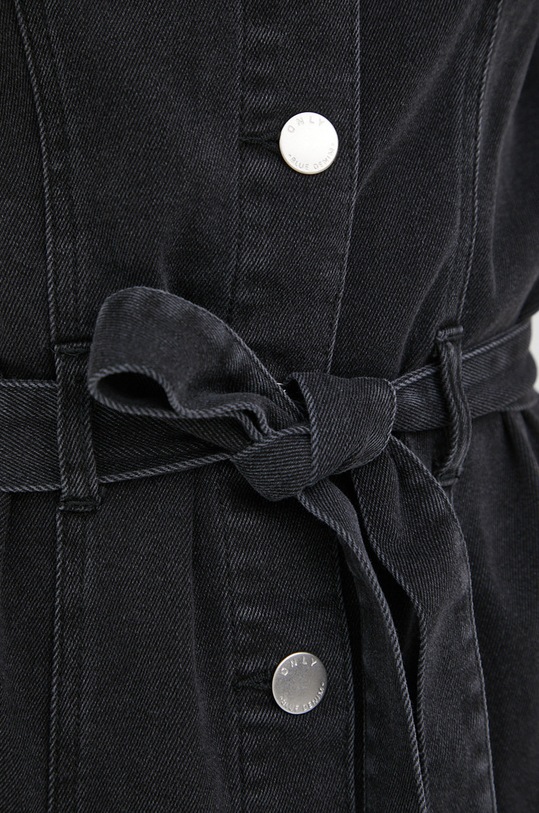 Only sukienka jeansowa 15228105.WashedBlac czarny