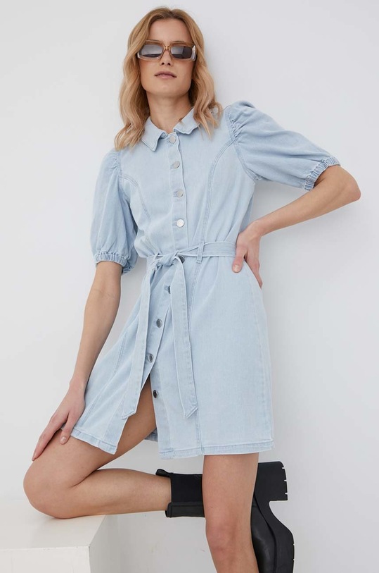 Only sukienka jeansowa 15228105.LightBlueD niebieski AA00