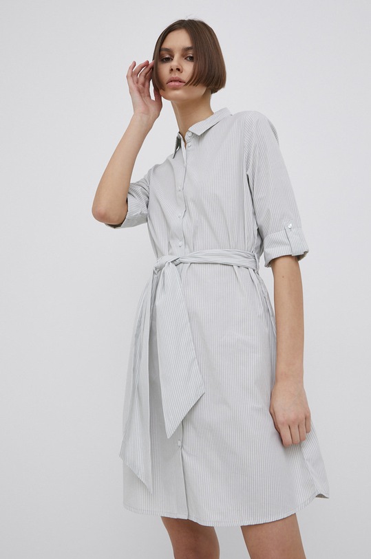 JDY sukienka bawełniana wzorzyste szary 15203511.MineralGra