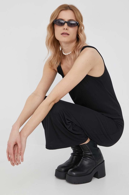Pieces sukienka z elastanem czarny 17101770.Black