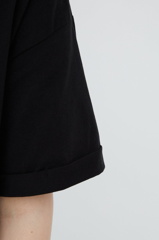 Bavlněné šaty Pieces 17114389.Black černá