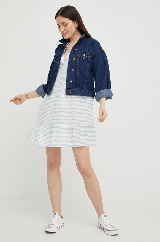 Vero Moda sukienka bawełniana 10225791.SnowWhit2 biały AA00