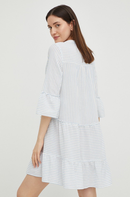 Odzież Vero Moda sukienka bawełniana 10225791.SnowWhit2 biały