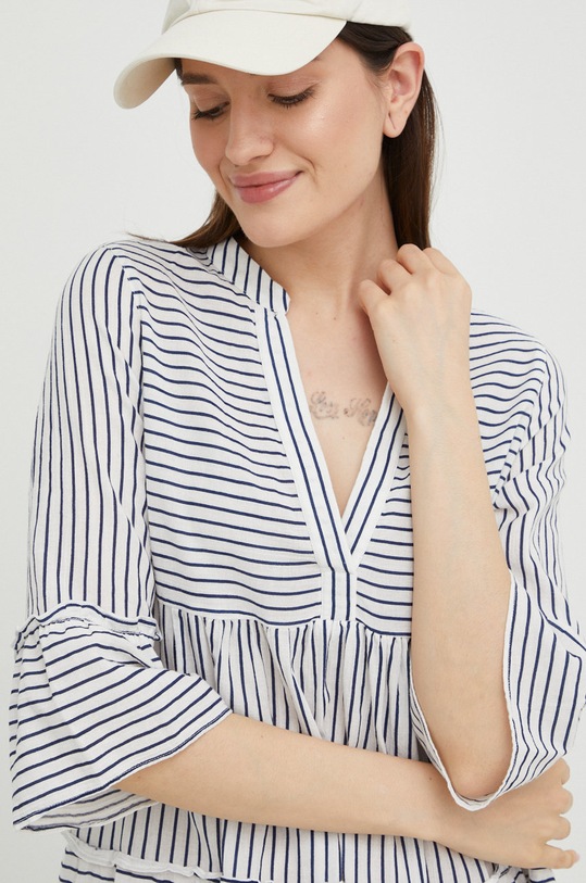 Vero Moda sukienka bawełniana biały 10225791.SnowWhit5