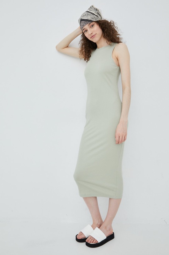 Vero Moda sukienka z elastanem zielony 10230437.DesertSage