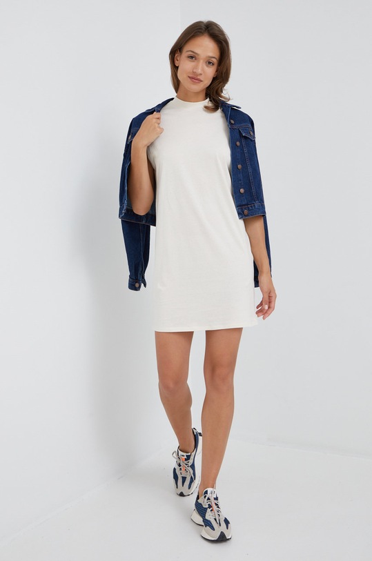 Bavlnené šaty Vero Moda 10258655.Birch fialová AA00