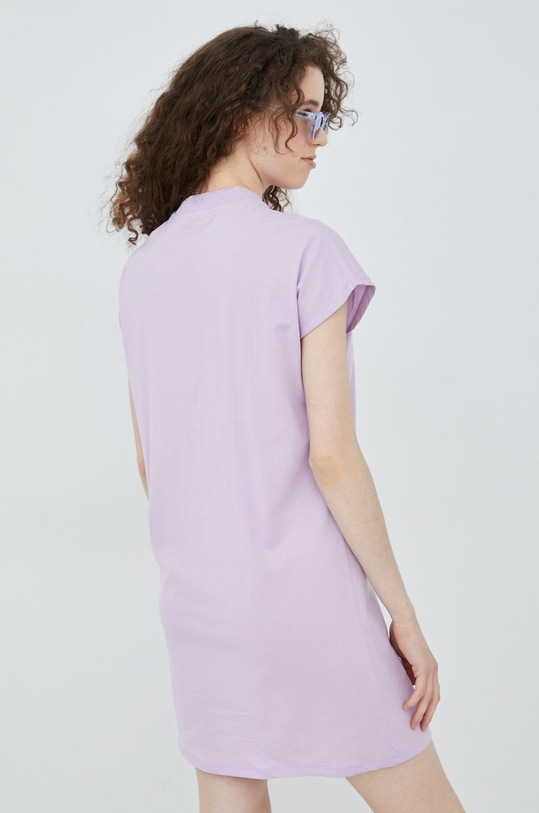 Odzież Vero Moda sukienka bawełniana 10258655.Lavendula fioletowy