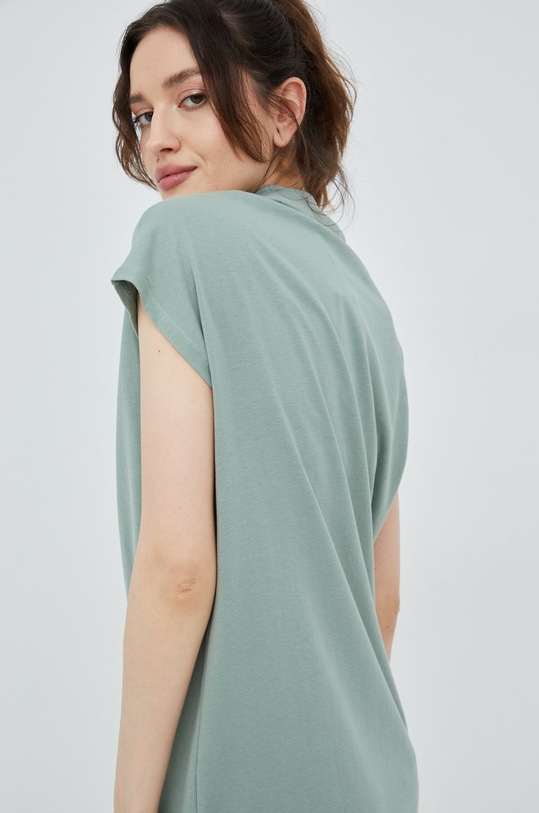 Vero Moda sukienka bawełniana zielony 10258655.ChinoisGre