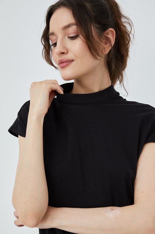 Bavlnené šaty Vero Moda čierna 10258655.Black