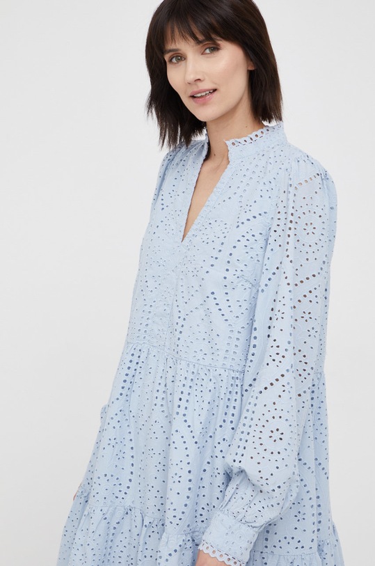 Y.A.S sukienka bawełniana niebieski 26027162.KentuckyBl