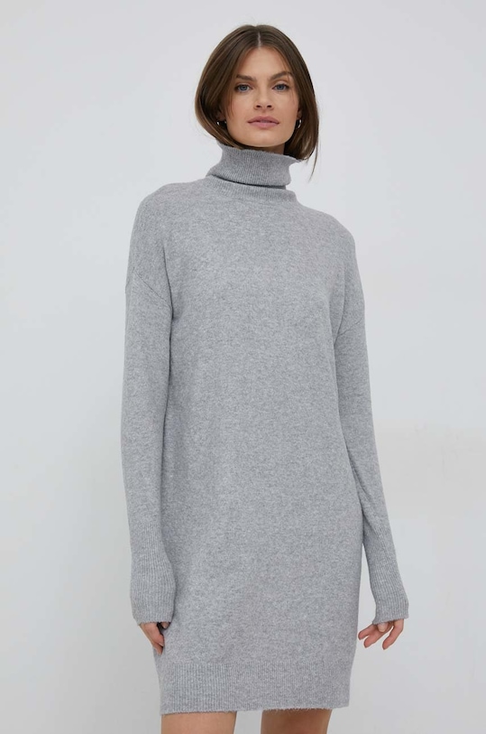 Vero Moda sukienka z elastanem szary 10199744.LightGreyM