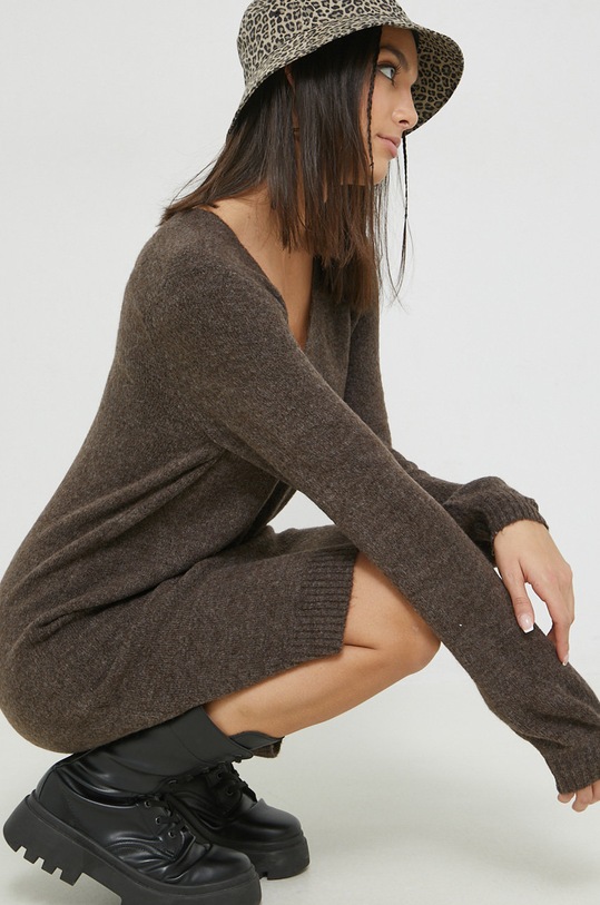 Šaty JDY mini hnědá 15207844.Bracken