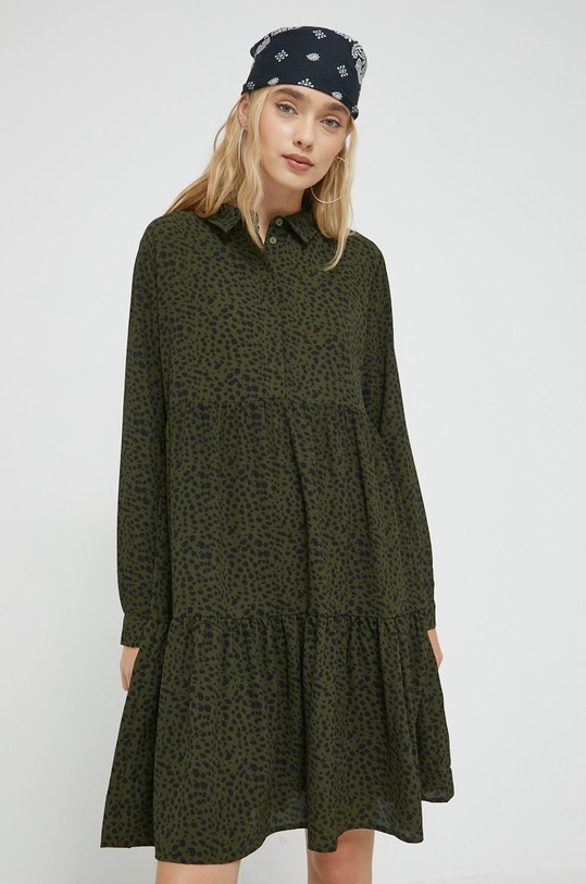 JDY sukienka wzorzyste zielony 15221987.ForestNigh
