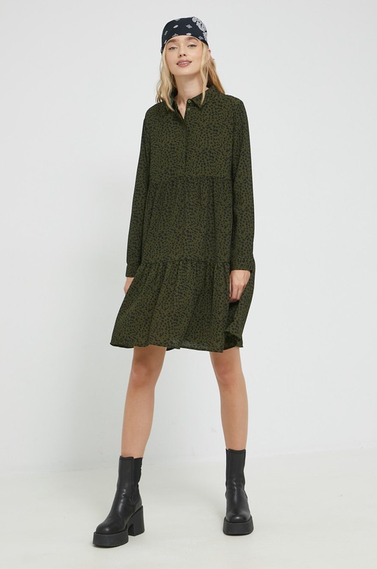 JDY sukienka 15221987.ForestNigh zielony AA00