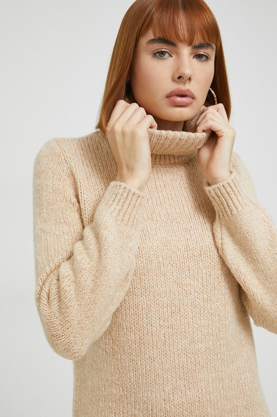 JDY sukienka beżowy 15271459.Tapioca