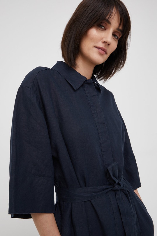 Plátěné šaty Marc O'Polo M04064521455 námořnická modř