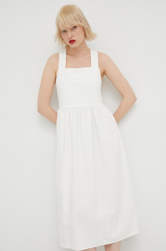 Oblečení Bavlněné šaty Marc O'Polo Denim M44094521411 bílá