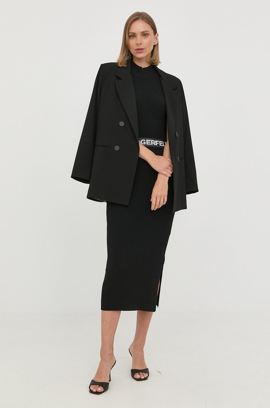 Φόρεμα Karl Lagerfeld 225W1350 μαύρο AA00