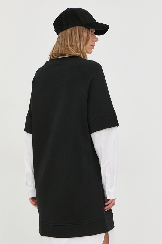 Ruházat Karl Lagerfeld pamut ruha 225W1353 fekete