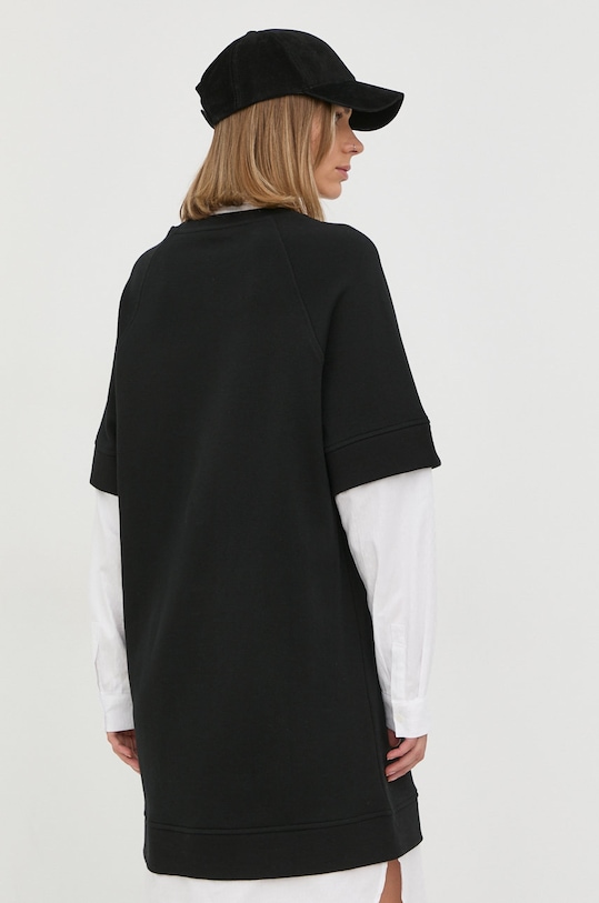 Ruházat Karl Lagerfeld pamut ruha 225W1353 fekete