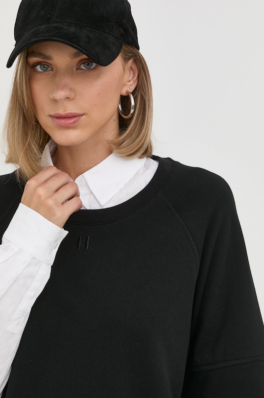 Karl Lagerfeld pamut ruha 225W1353 fekete