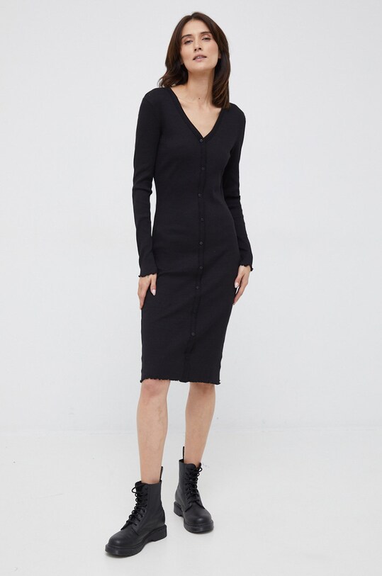Vero Moda sukienka z elastanem czarny 10274362.Black