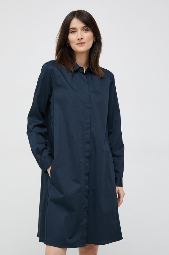Seidensticker sukienka z elastanem granatowy 60.130701