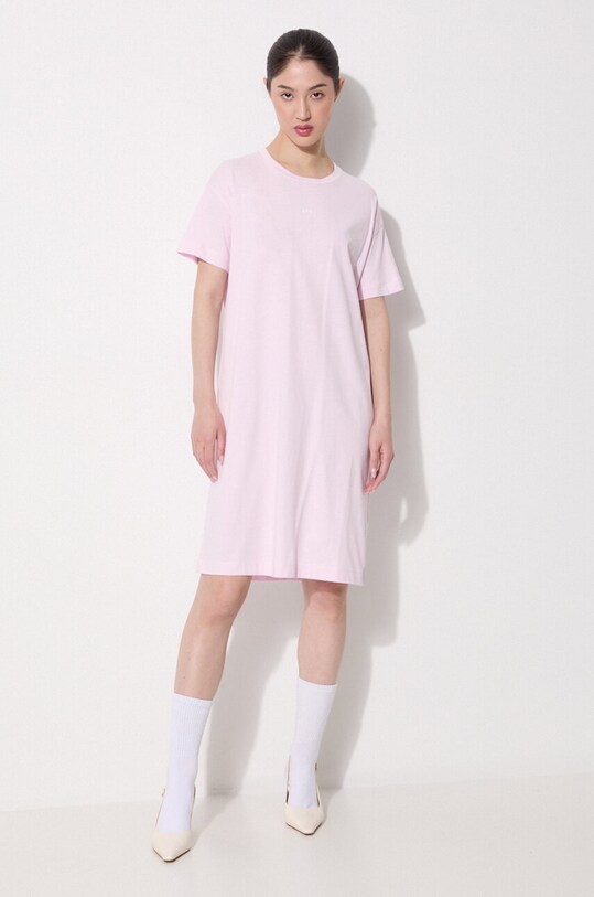 A.P.C. sukienka bawełniana COEIO.F05947 różowy SS22