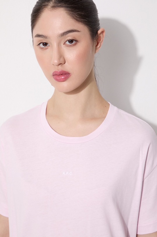 A.P.C. cotton dress COEIO.F05947 pink