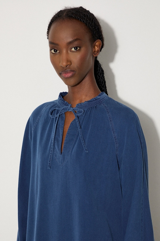 A.P.C. sukienka COEYL.F05944 granatowy