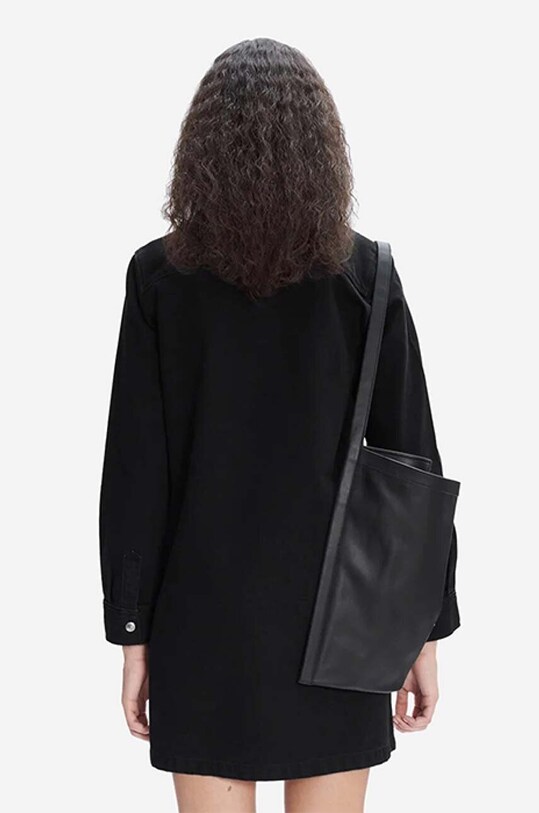 Oblečenie Rifľové šaty A.P.C. Robe Mia COFBV-F05878 BLACK WASHED COFBV.F05878 čierna