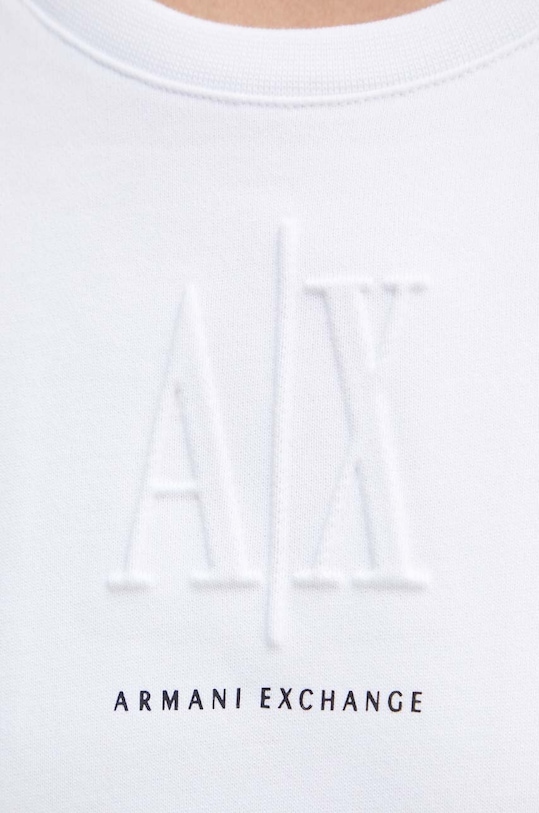 Bavlnené šaty Armani Exchange 8NYAGY.YJ68Z.NOS biela