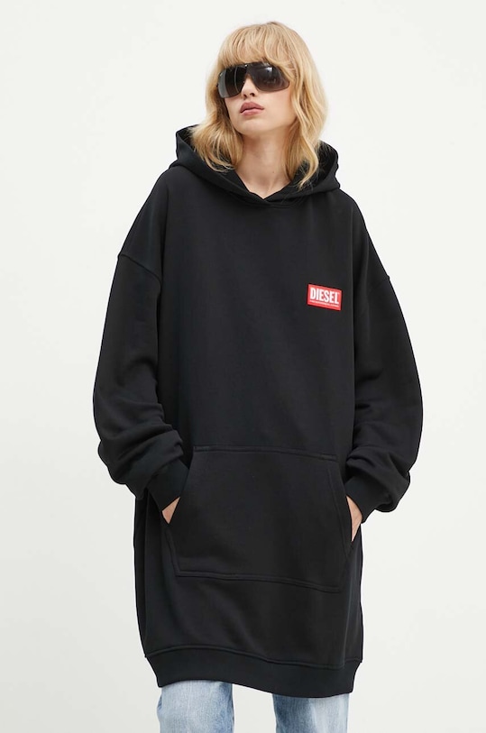 Платье Diesel D-BOXT-HOOD-LAB длинный чёрный A14930.0ILAC